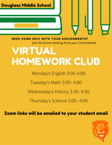 douglass middle school homework club